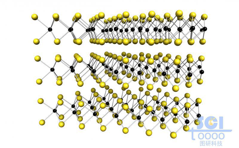 二硫化鉬MoS2三層結構