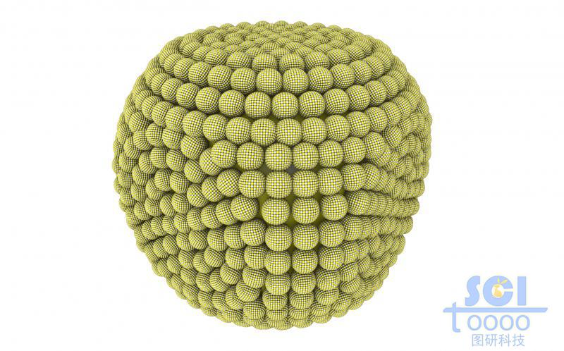 FeS2納微米晶體材料構成的削角立方體結構