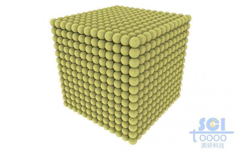 FeS2納微米晶體材料構成的削角立方體結構