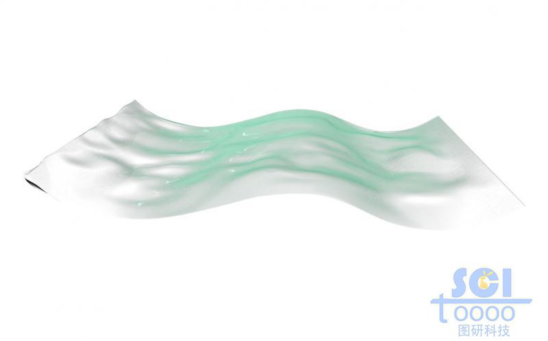 柔軟彎曲的石墨烯片